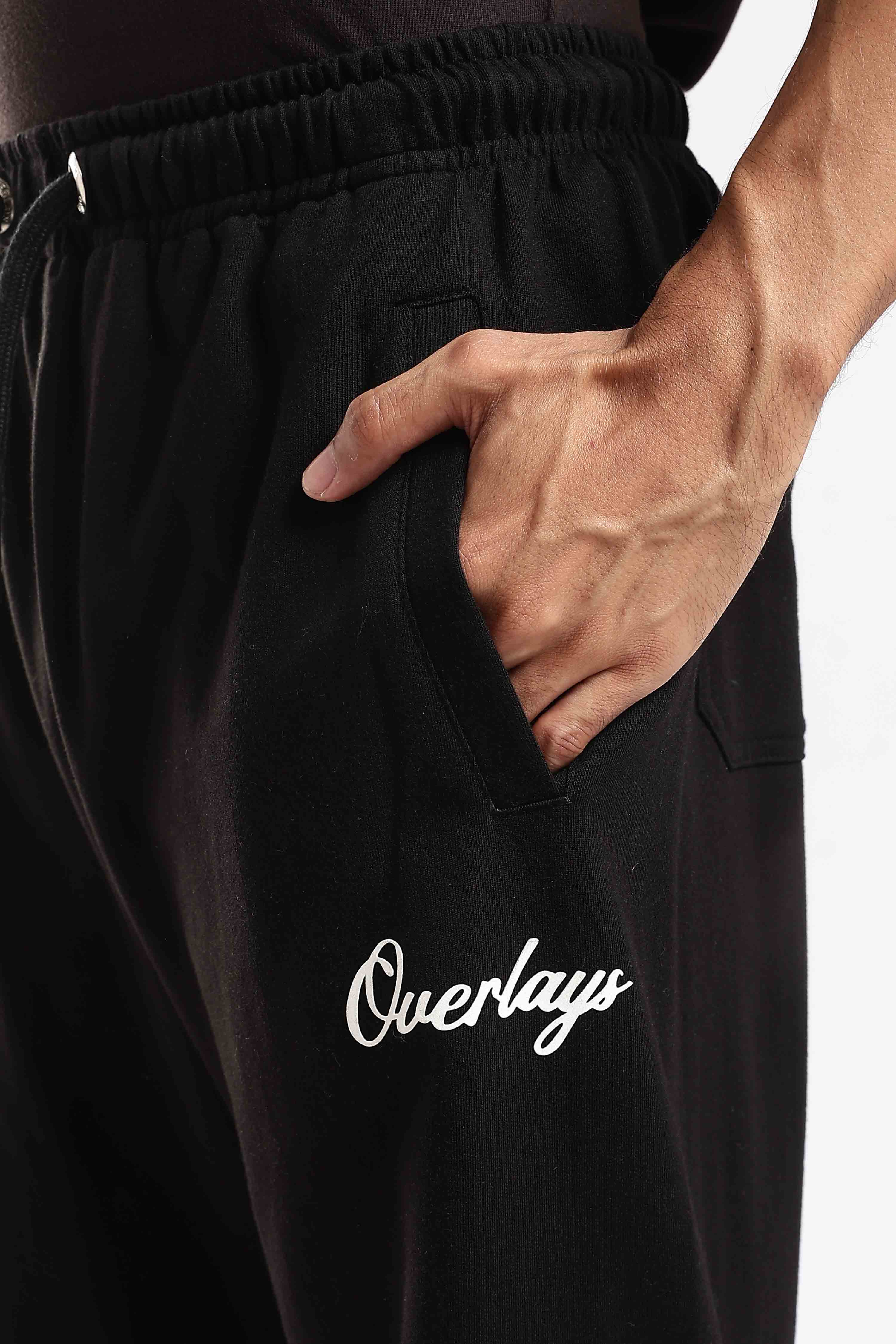 Alpha Rise heavyweight black joggers - Image 3