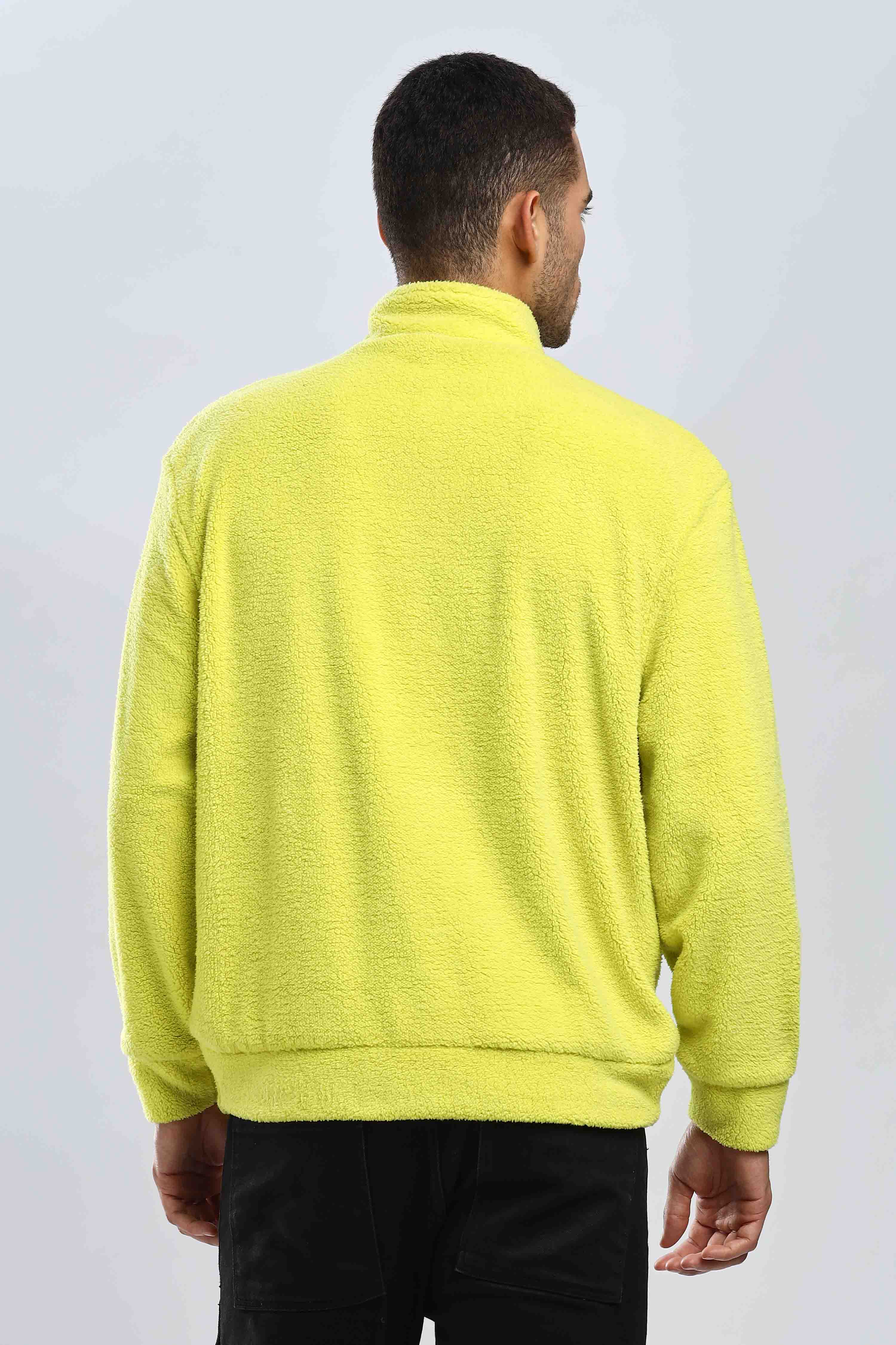 Artic Lime Sherpa Sweatshirt - Image 3