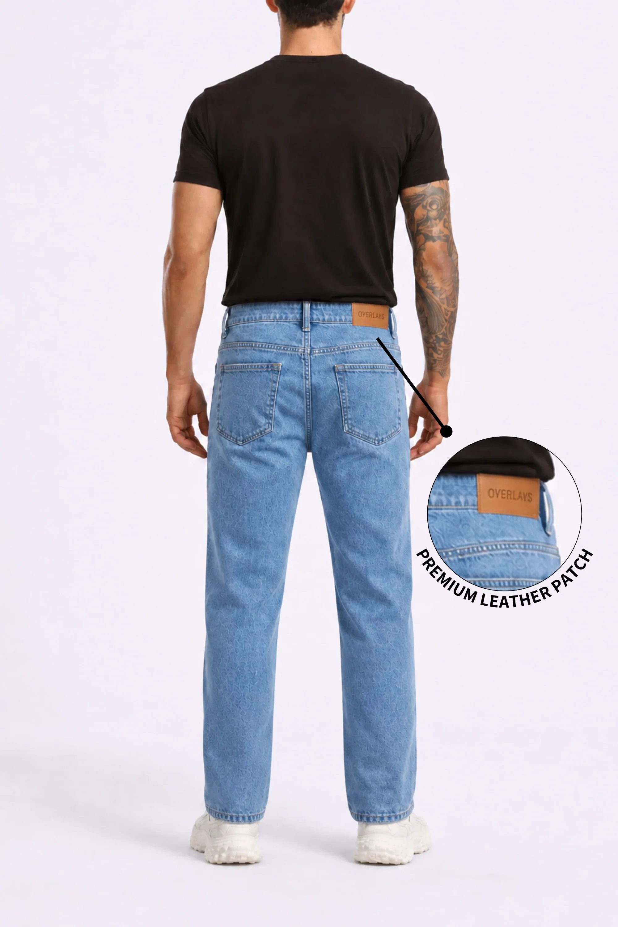 Blue Drift Washed Straight Fit Denim - Image 6