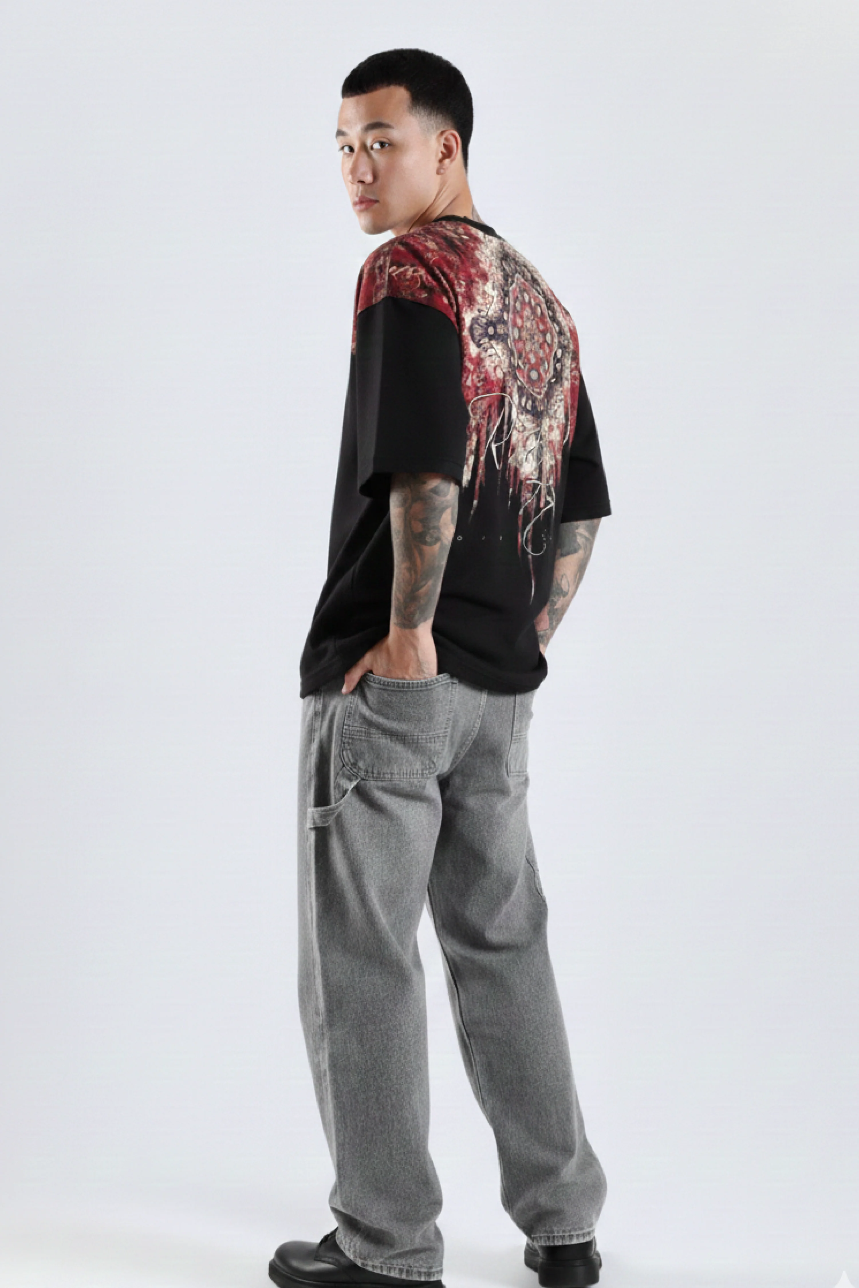 Carpedian Black Oversized Tshirt - Image 7