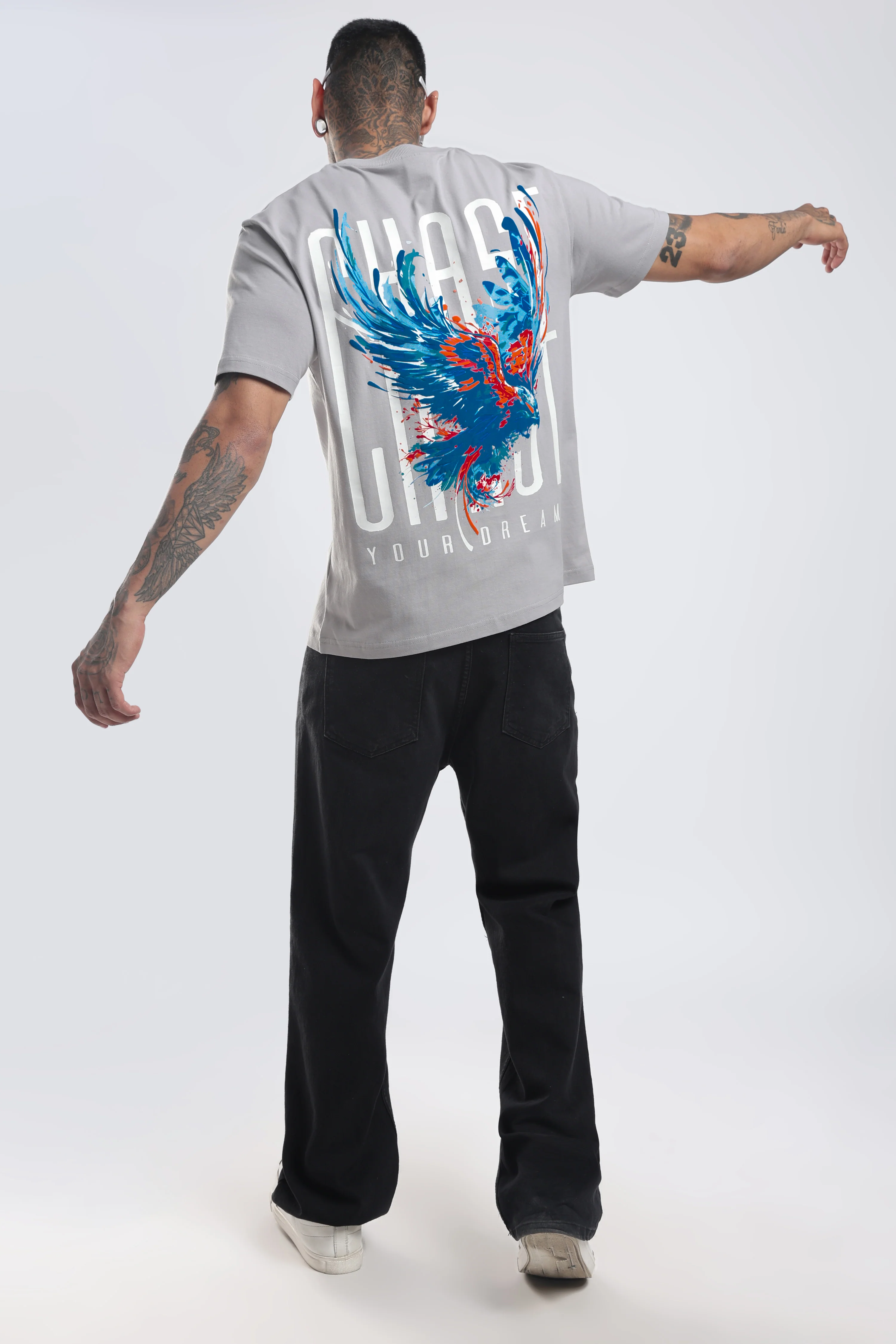 Chase Grey Relaxed Fit T-Shirt - Image 3