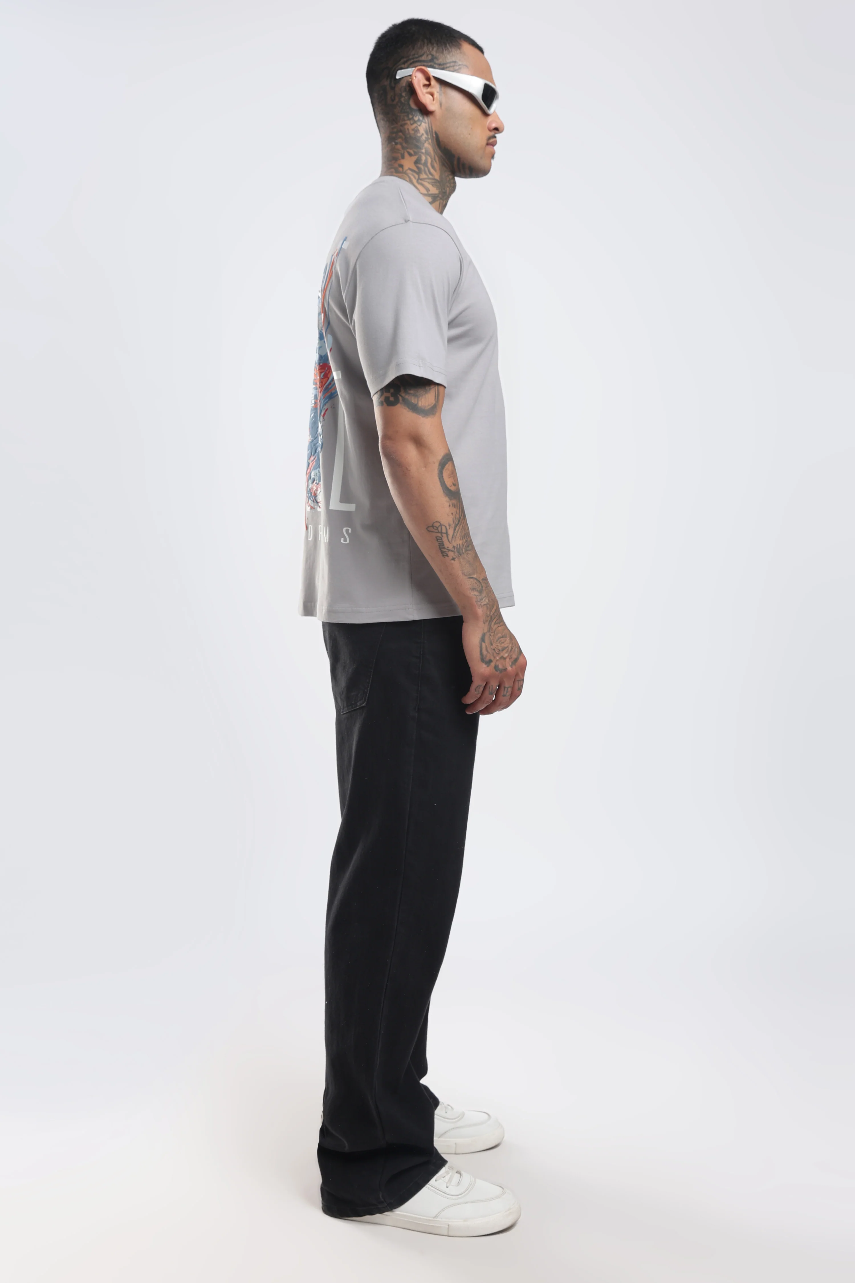 Chase Grey Relaxed Fit T-Shirt - Image 4