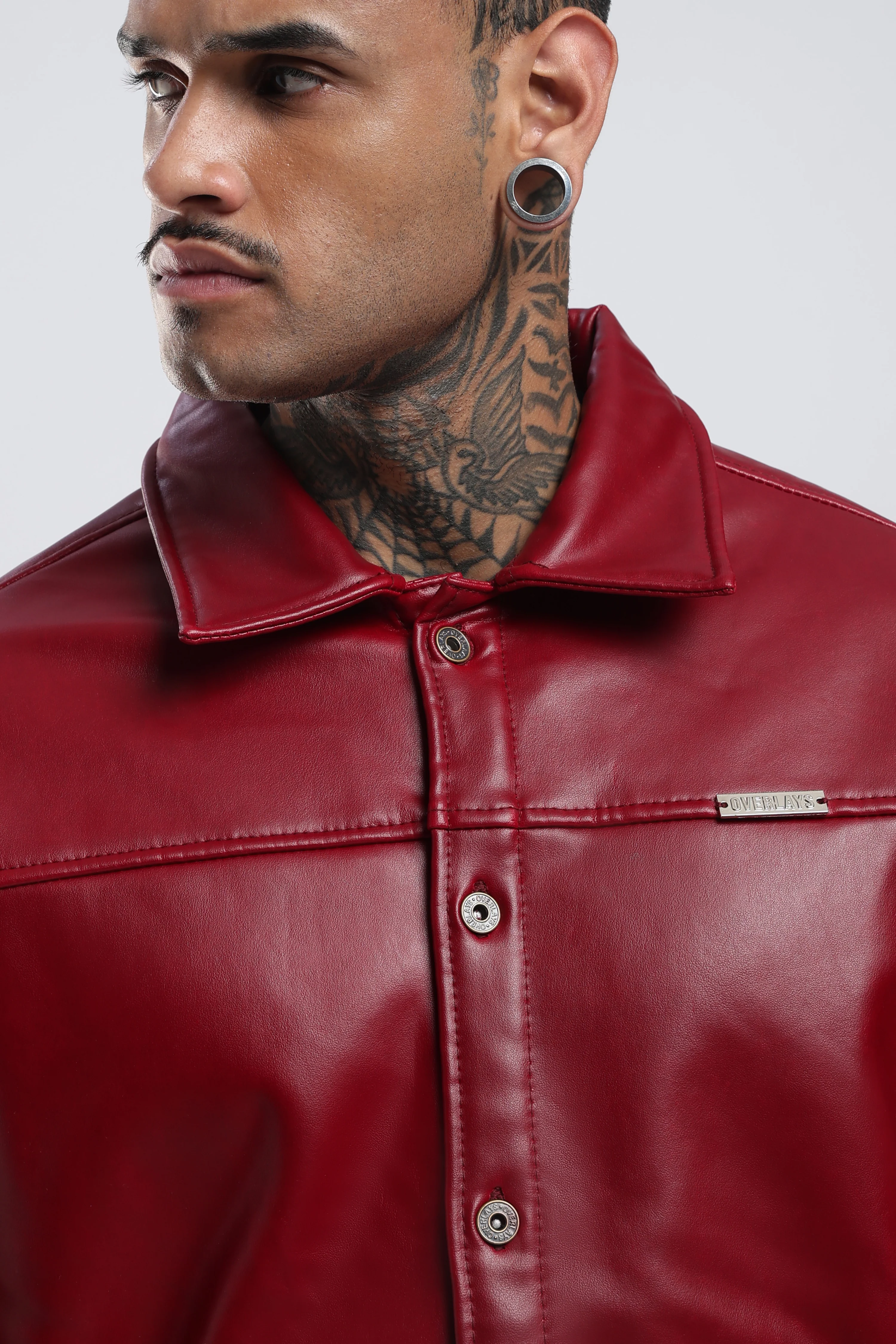 Cherry Drift Faux Leather Jacket - Image 25
