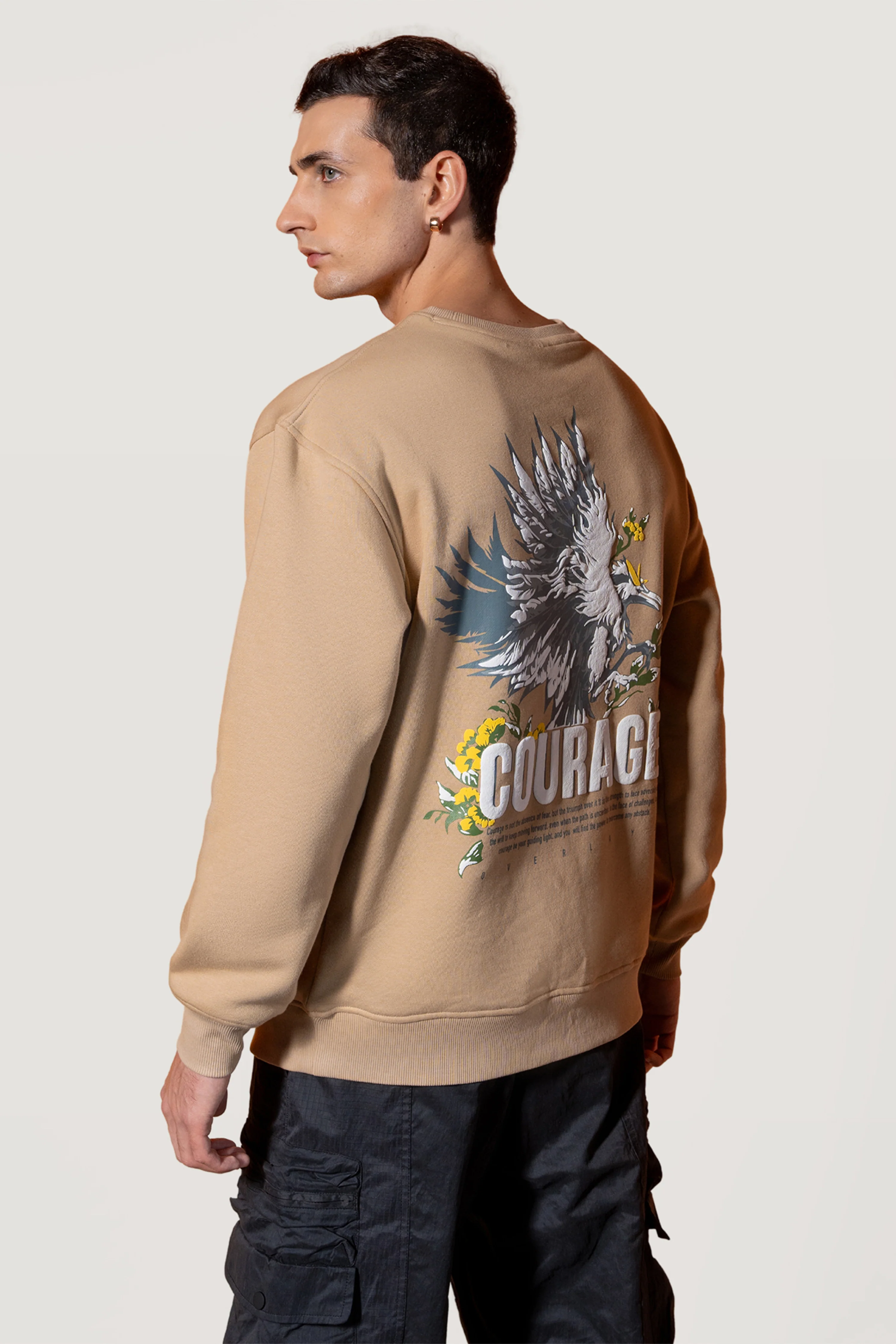 Courage Beige Sweatshirt - Image 4