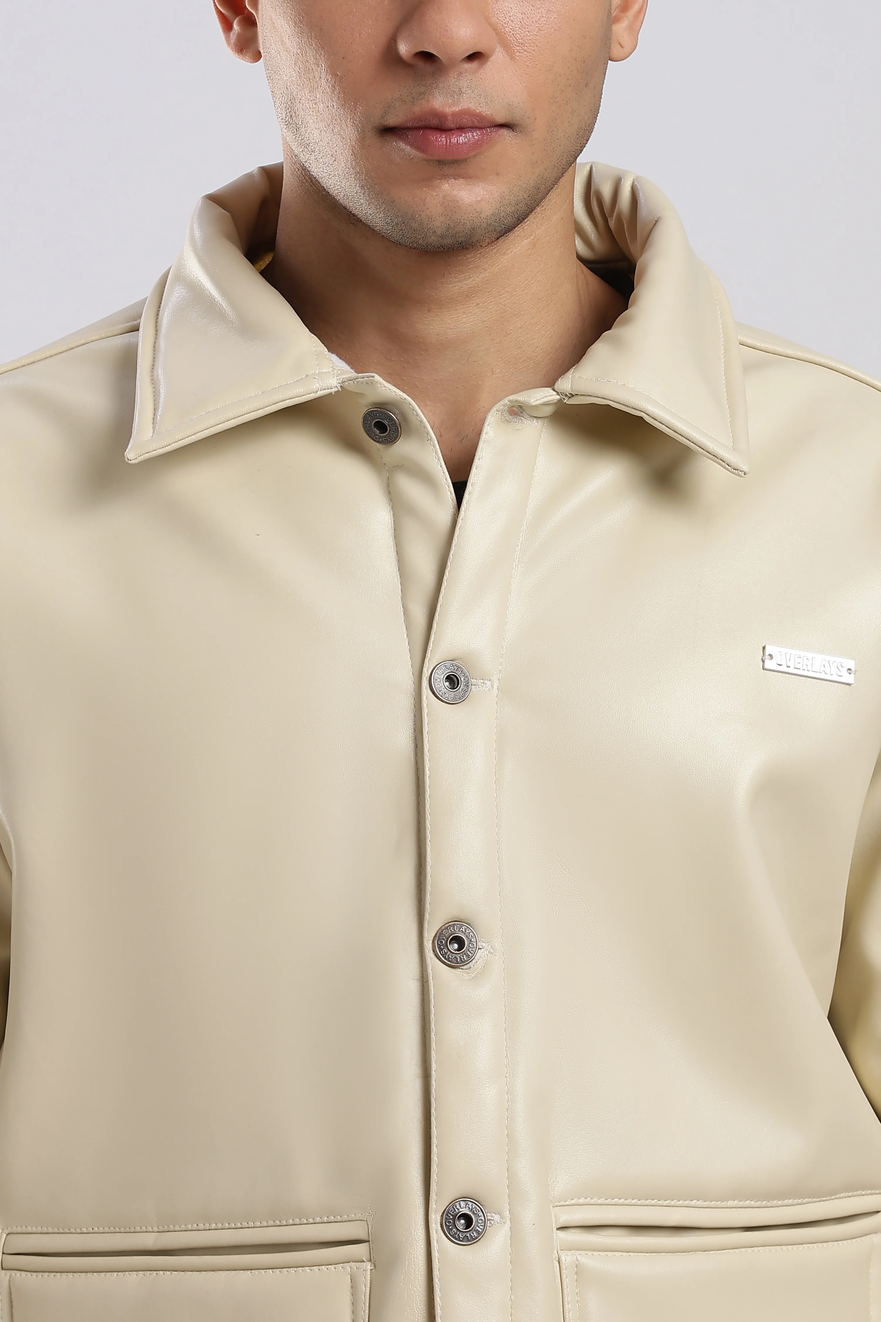 Fawn Drift Faux Leather Jacket - Image 11
