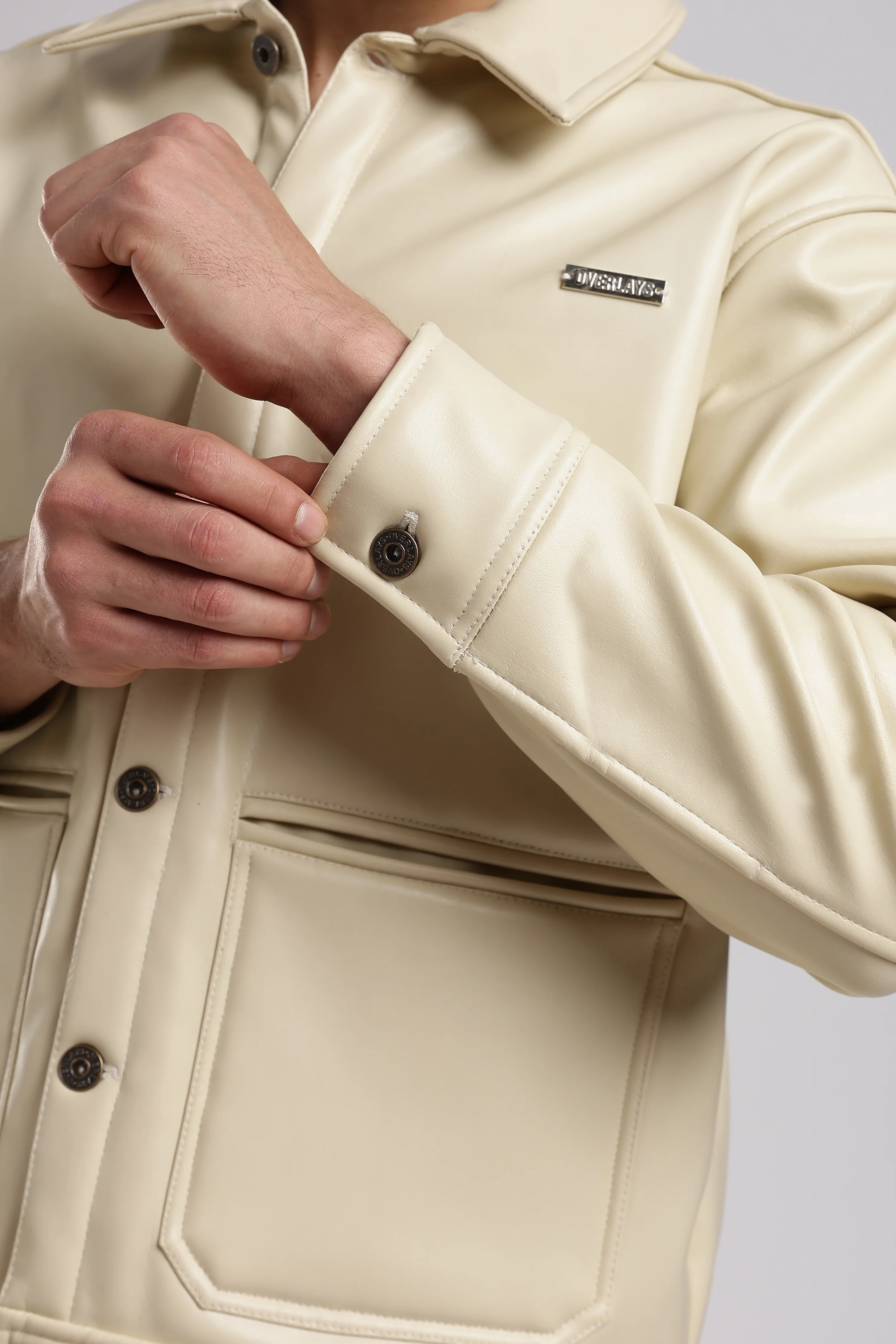Fawn Drift Faux Leather Jacket - Image 14