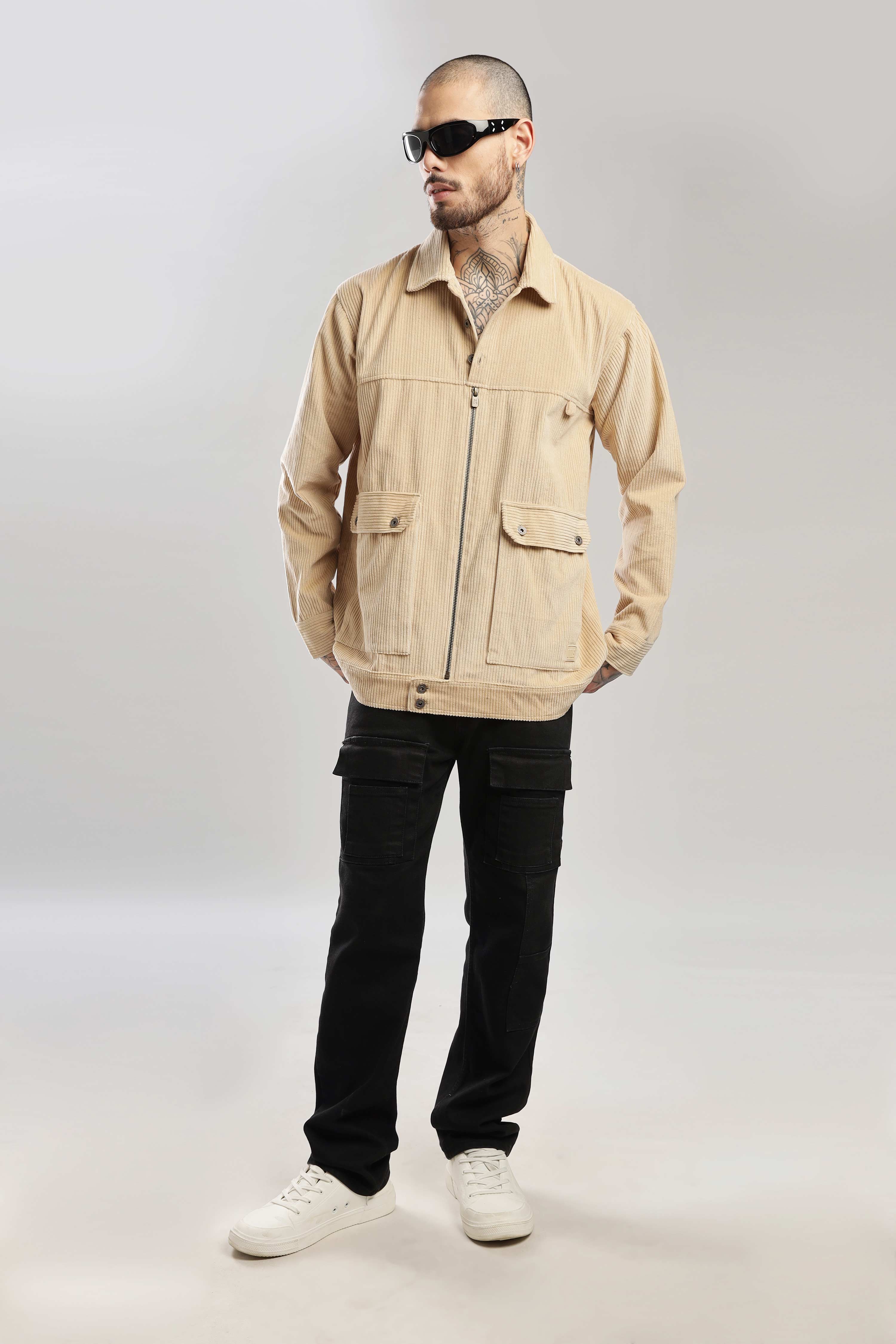 Fawn Textured Corduroy Shaket - Image 15
