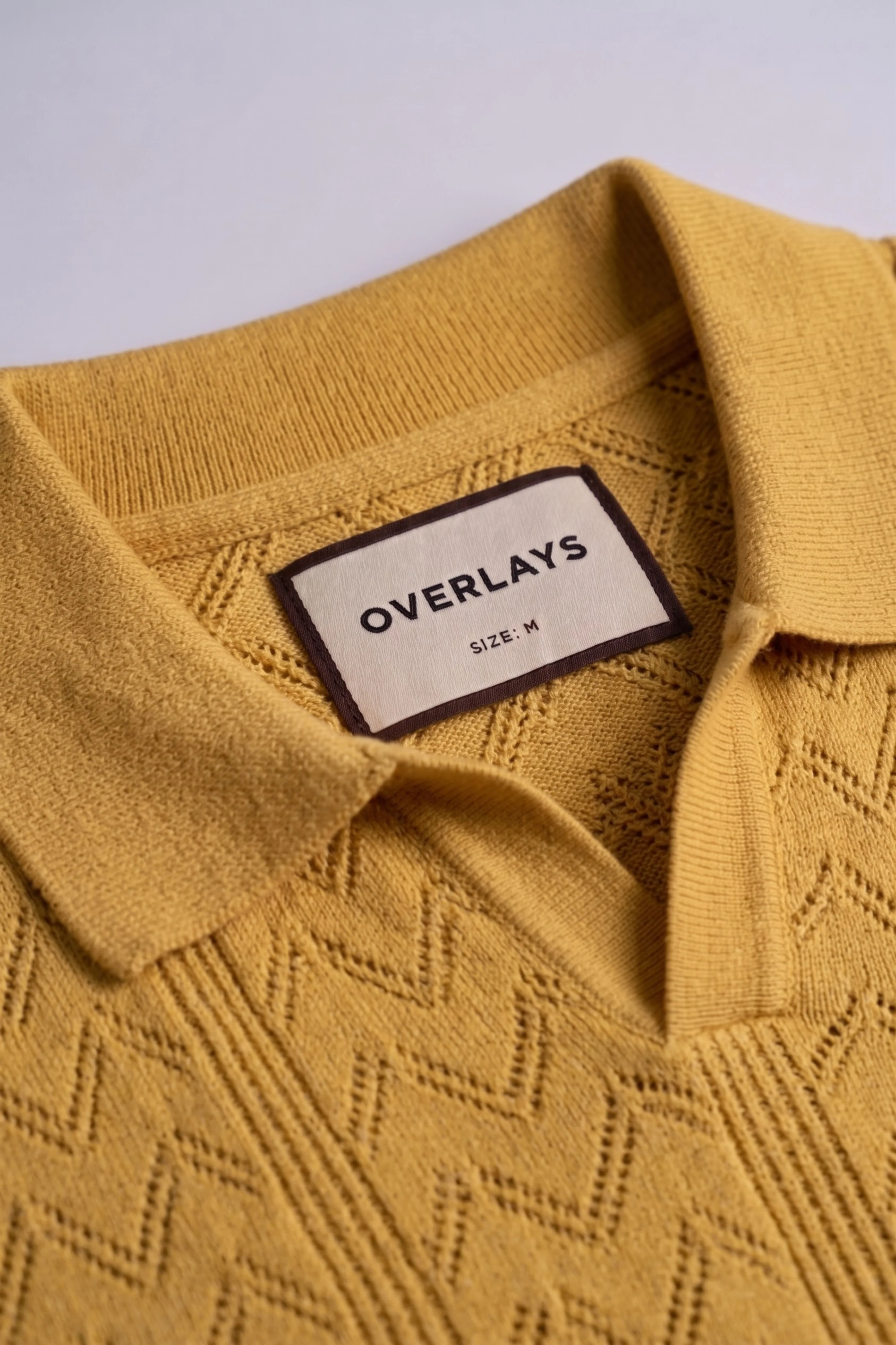 Golden Ember Mustard Regular Fit Polo - Image 3
