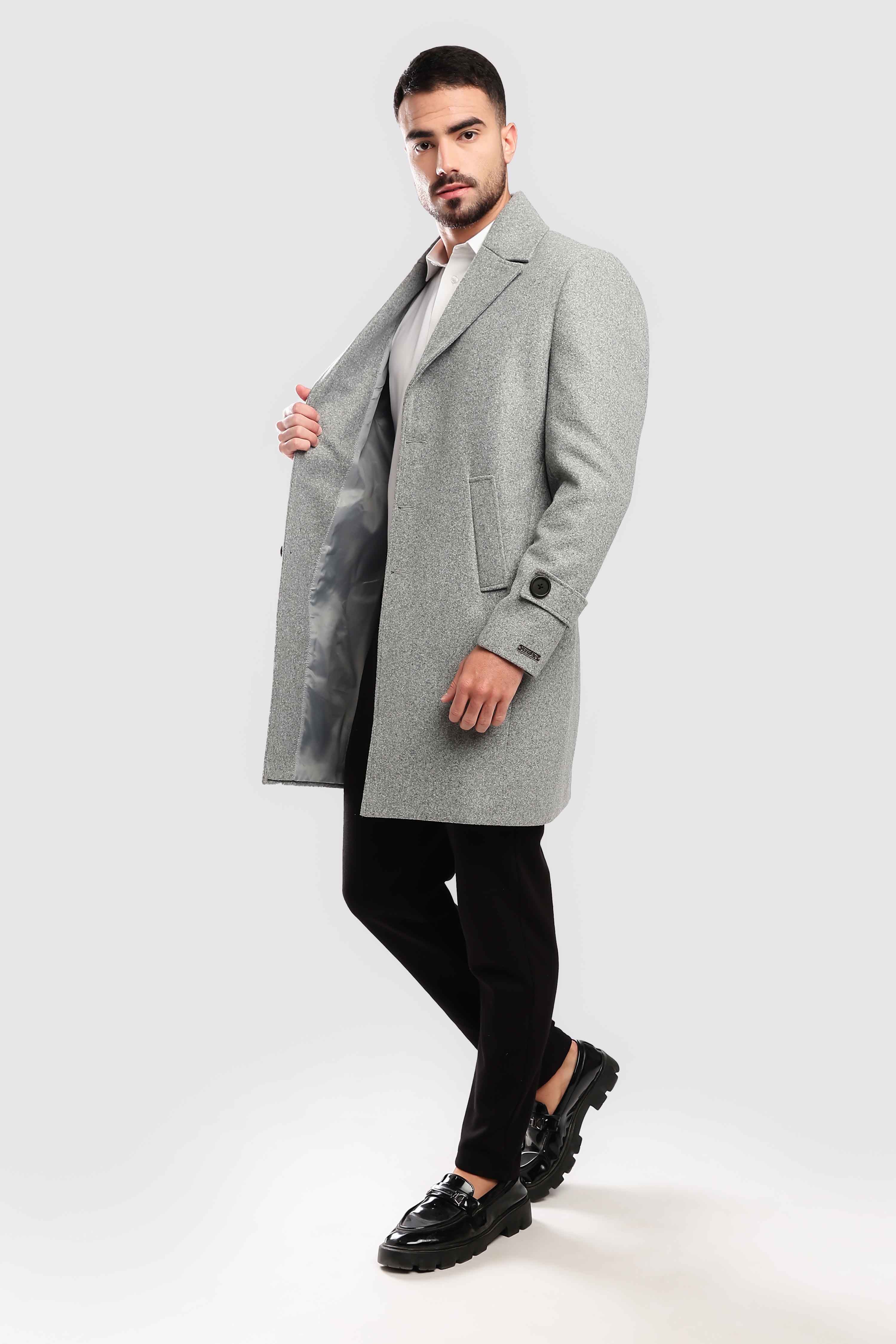 Grey Long Coat - Image 9