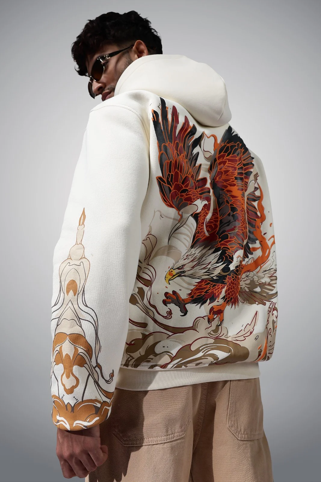 Liberation Beige Oversized Hoodie - Image 10