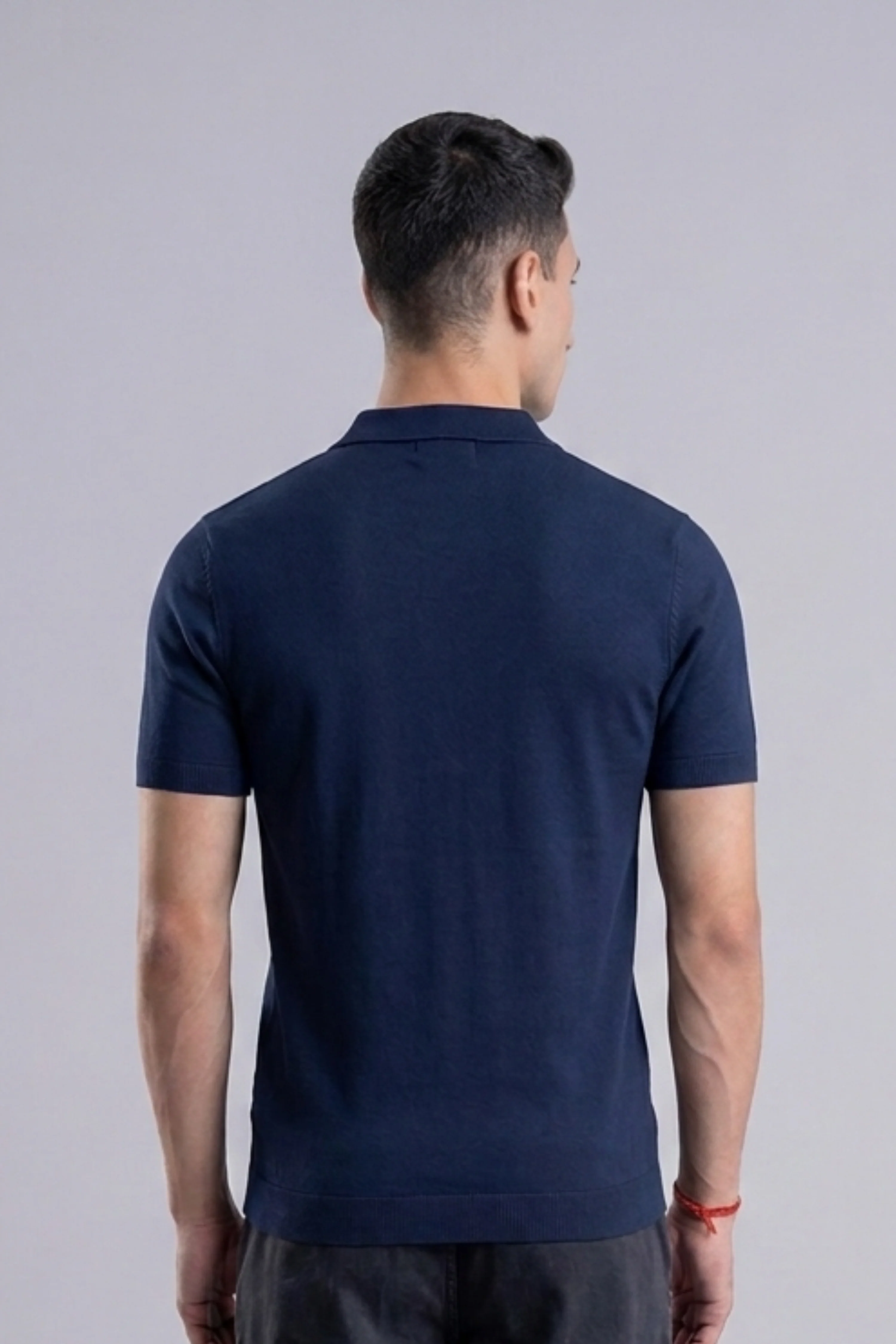 Midnight Slate Navy Regular Fit Polo - Image 4