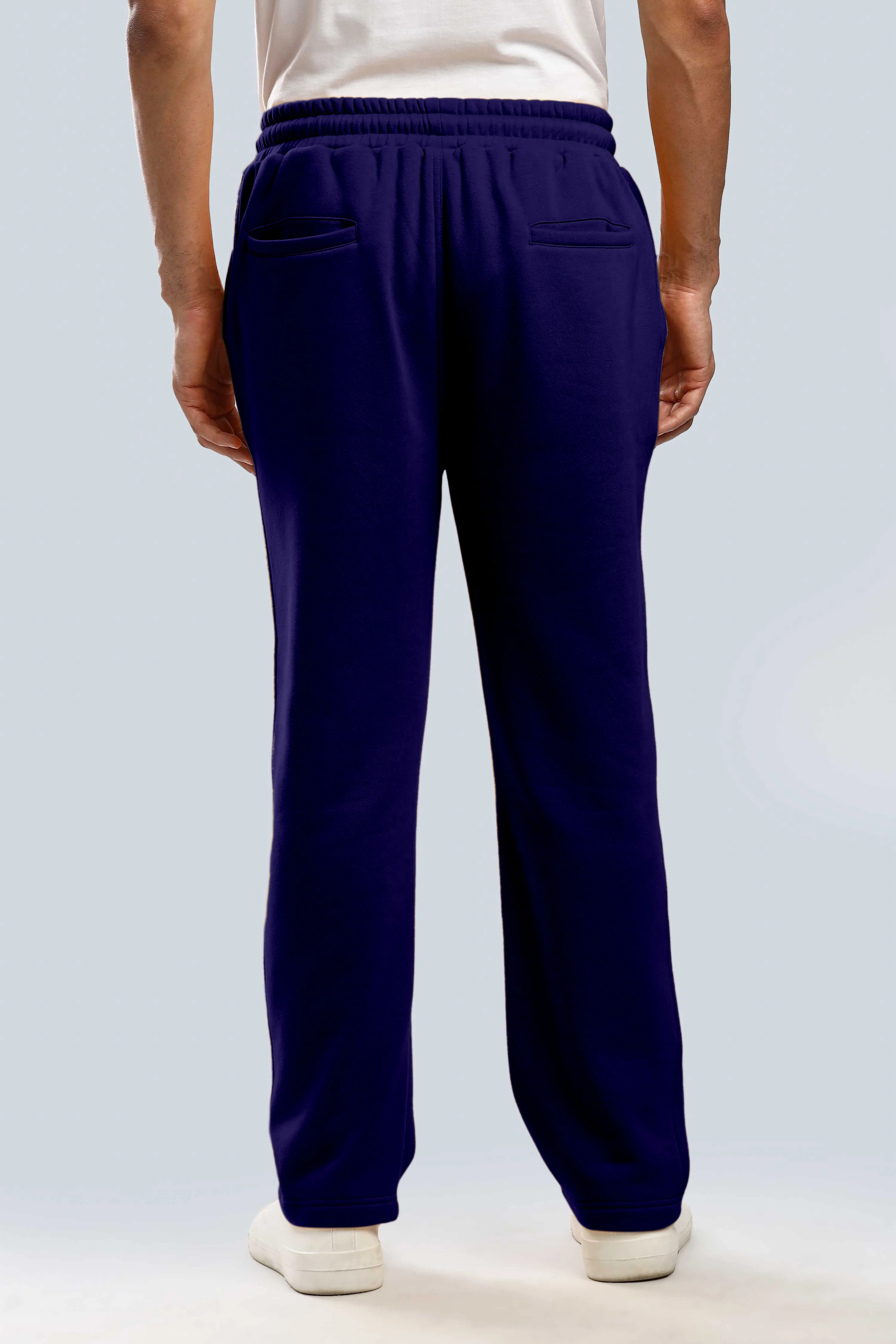 Navy Heavy Weight Straight Fit Jogger - Image 3