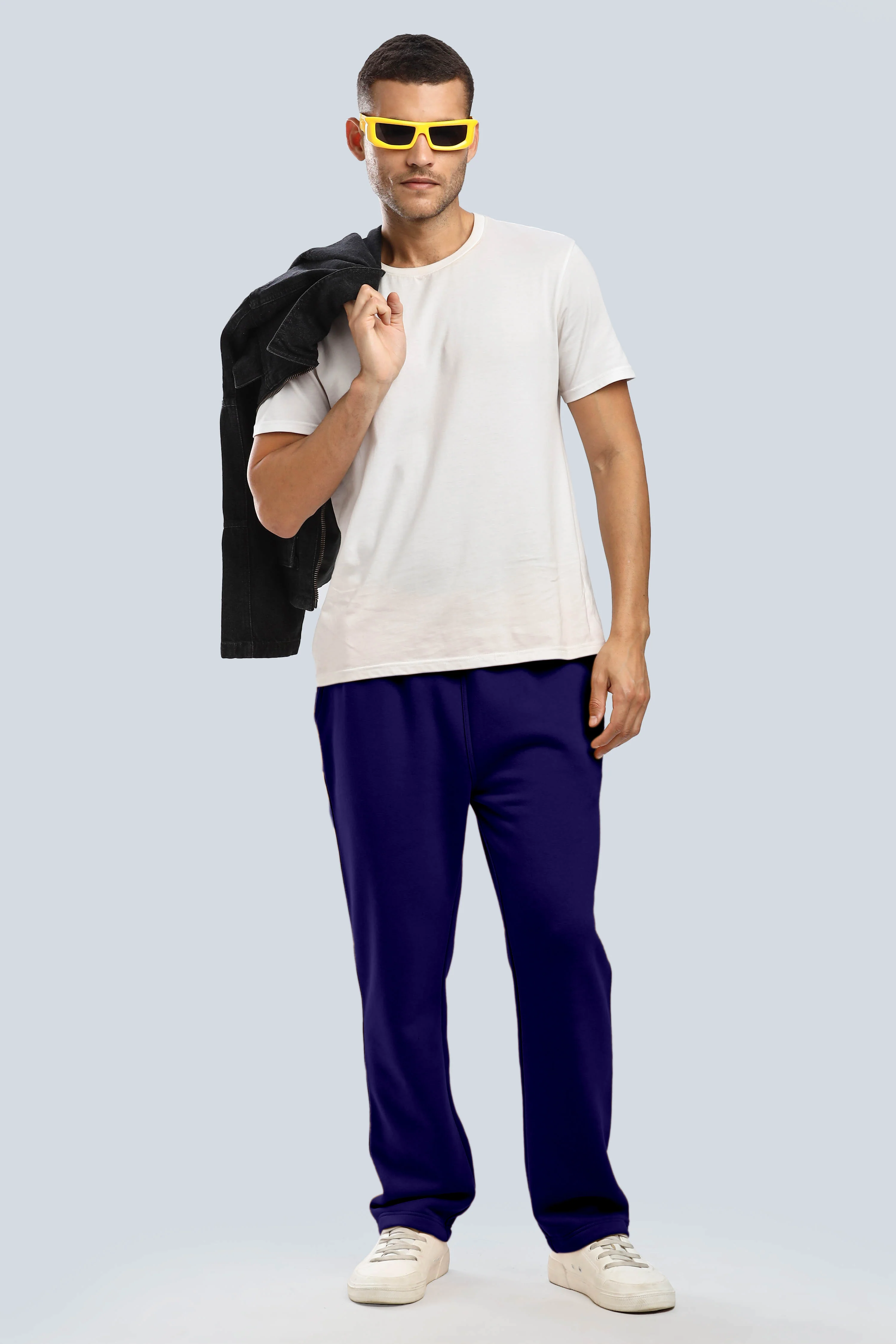 Navy Heavy Weight Straight Fit Jogger - Image 7