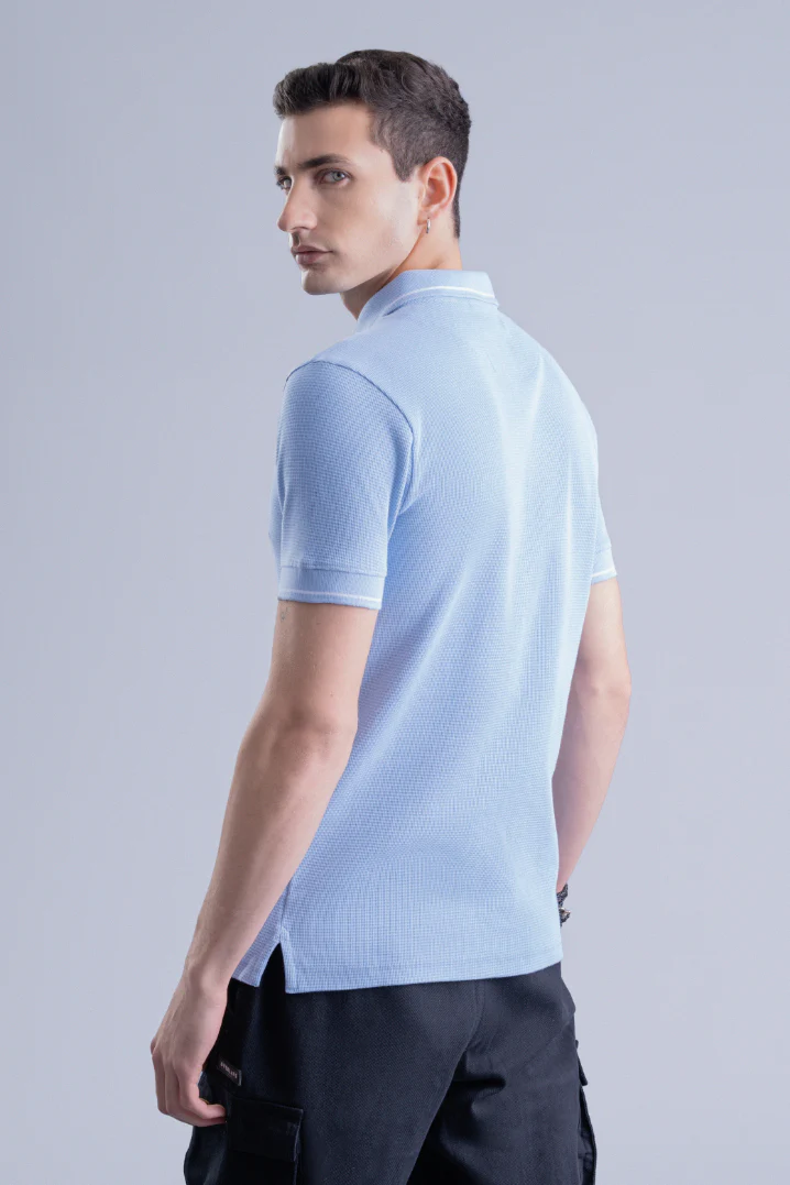 Off-Grid Polo Tshirt - Blue - Image 3