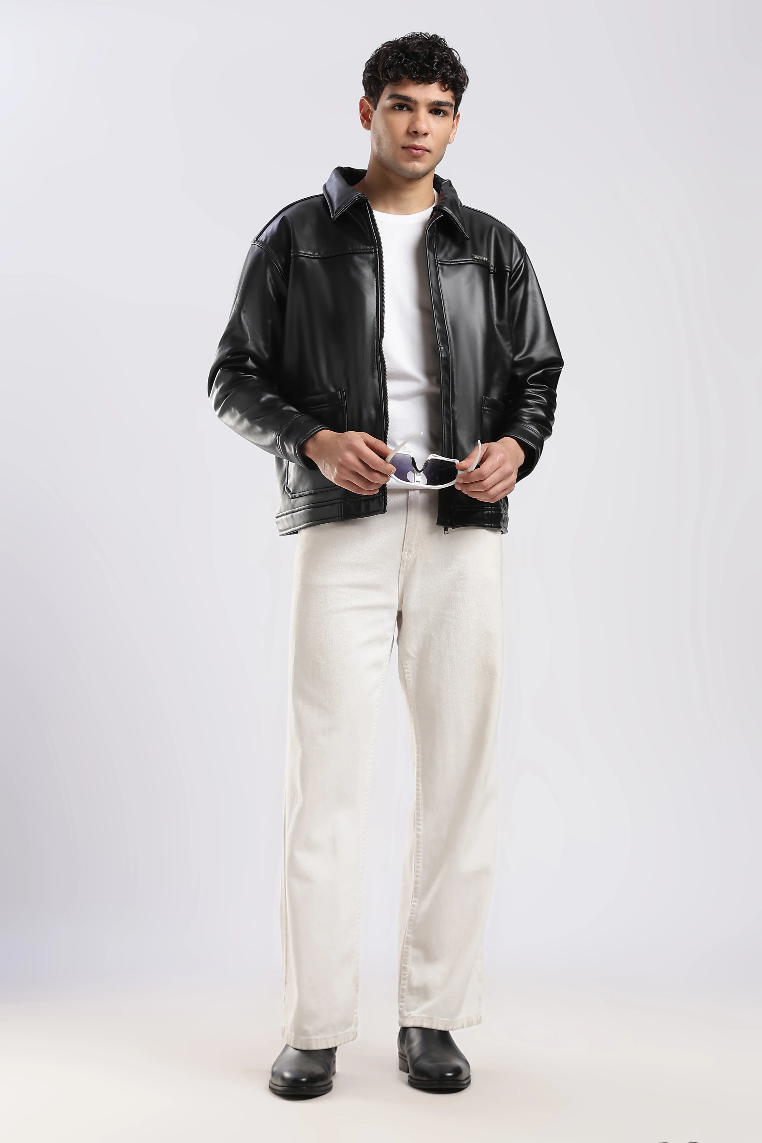Raven Miler Faux Leather Jacket - Image 13