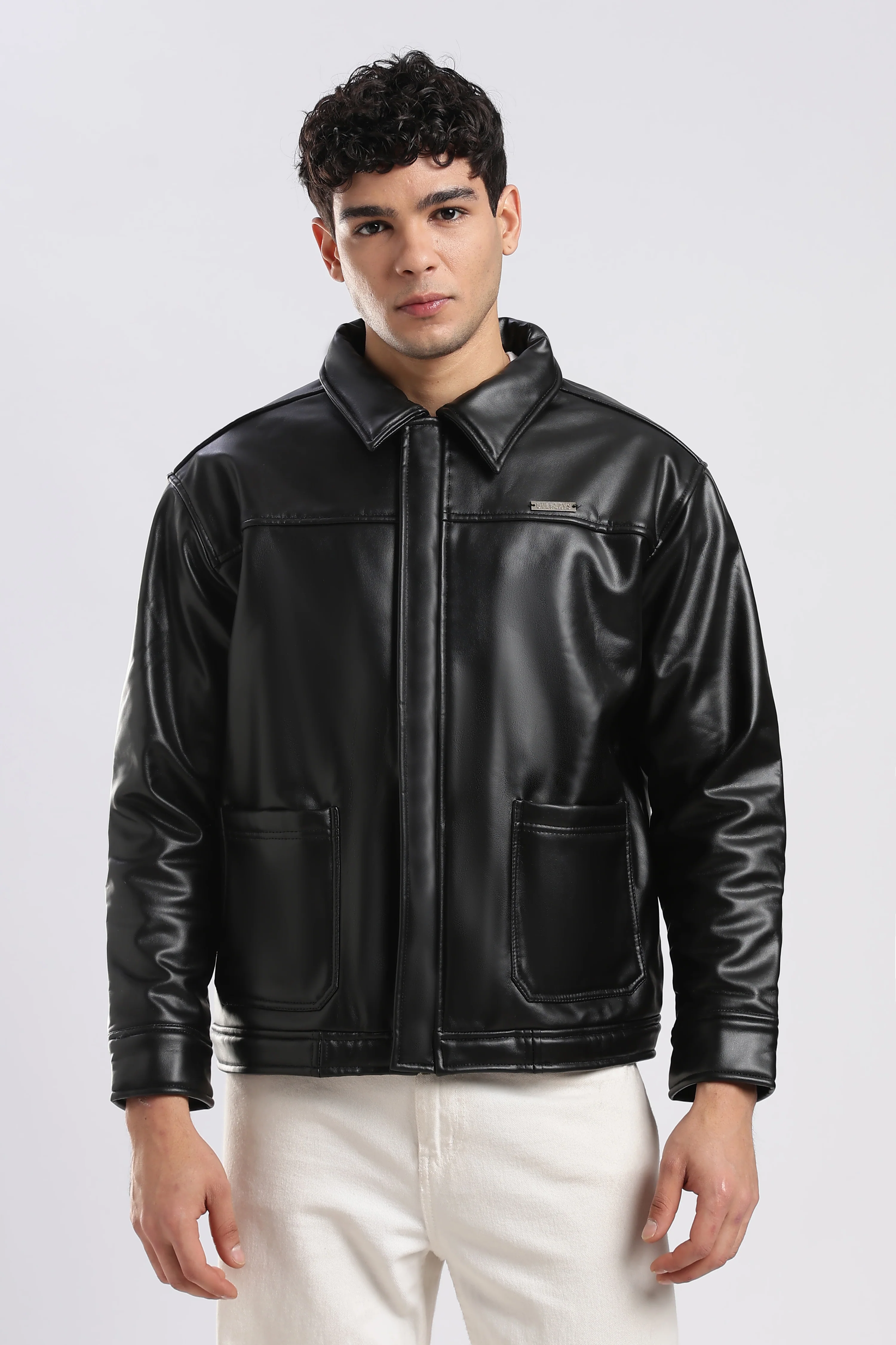 Raven Miler Faux Leather Jacket - Image 5