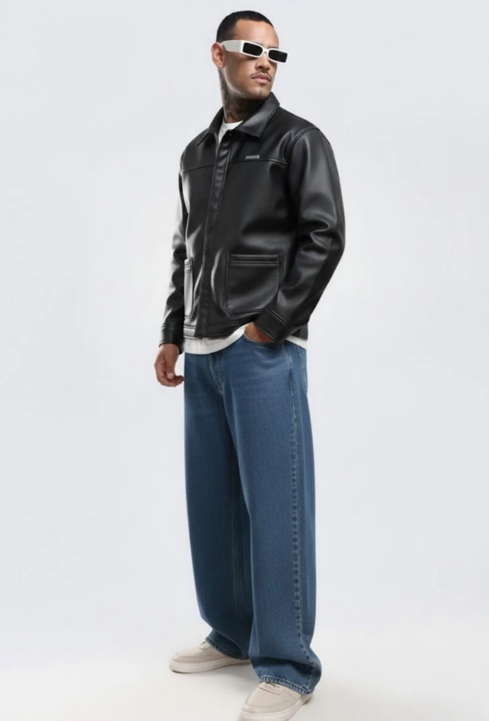 Raven Miler Faux Leather Jacket - Image 8