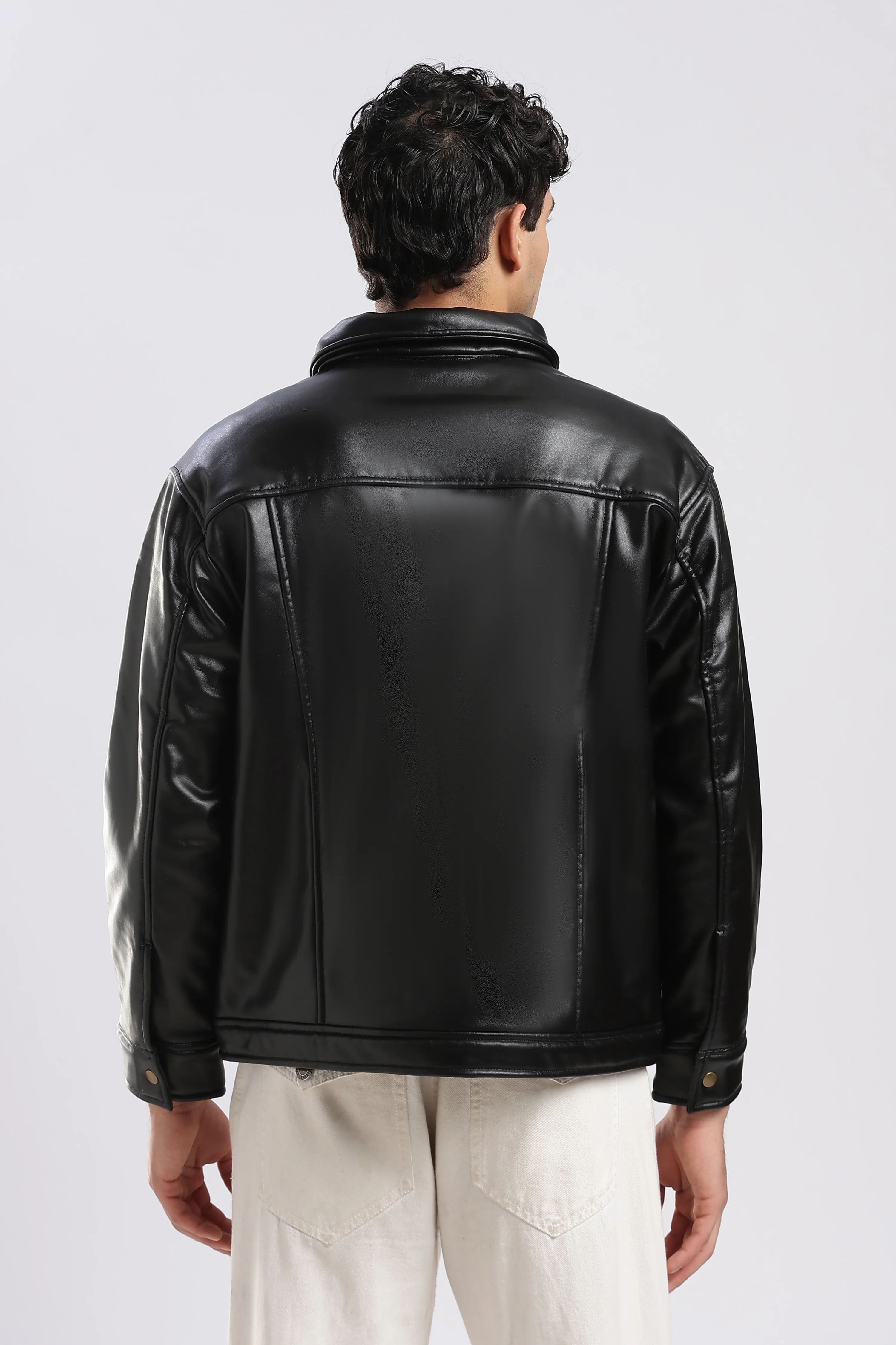 Raven Miler Faux Leather Jacket - Image 9