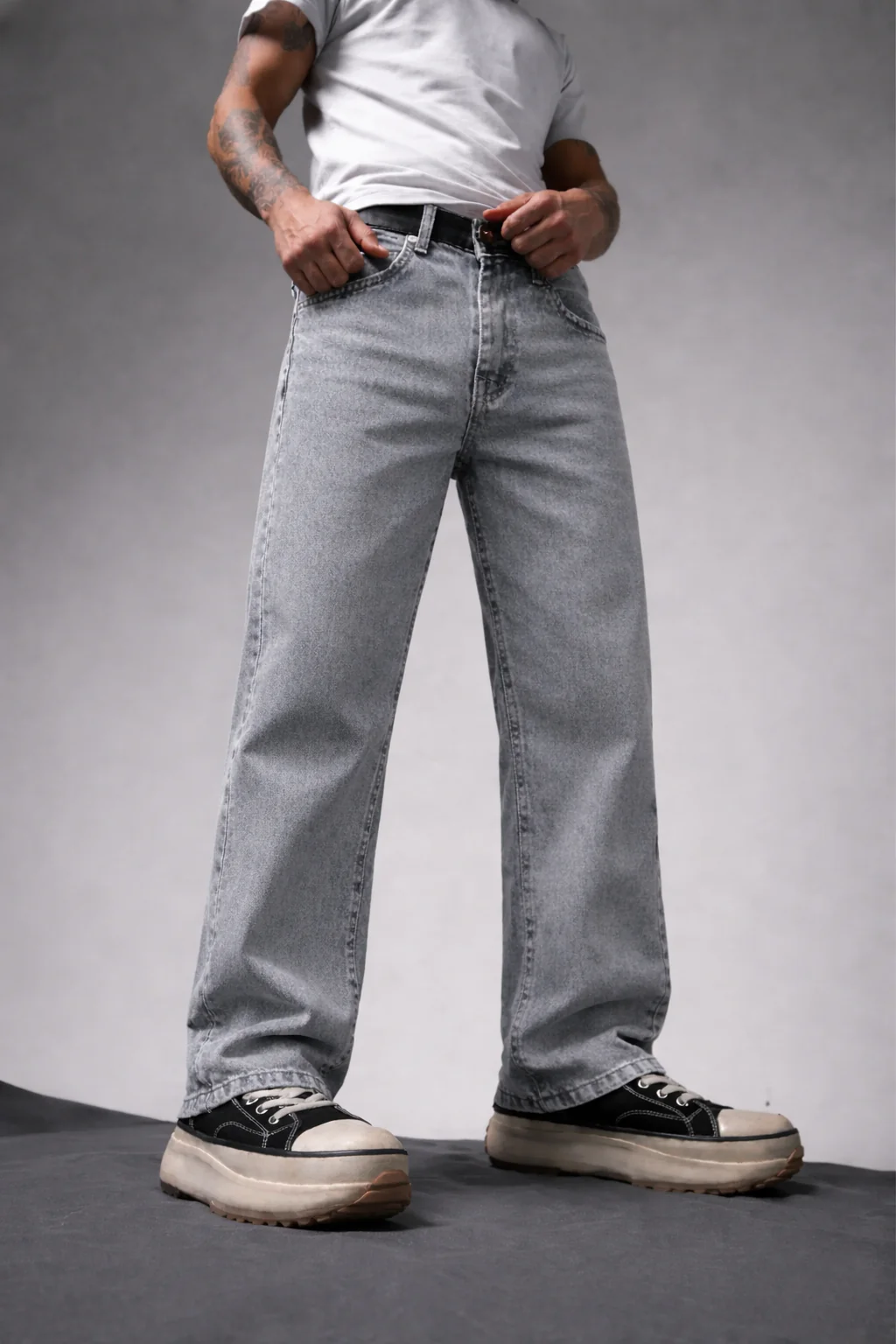 Shadow Mist Grey Vintage Washed Cargo - Image 5
