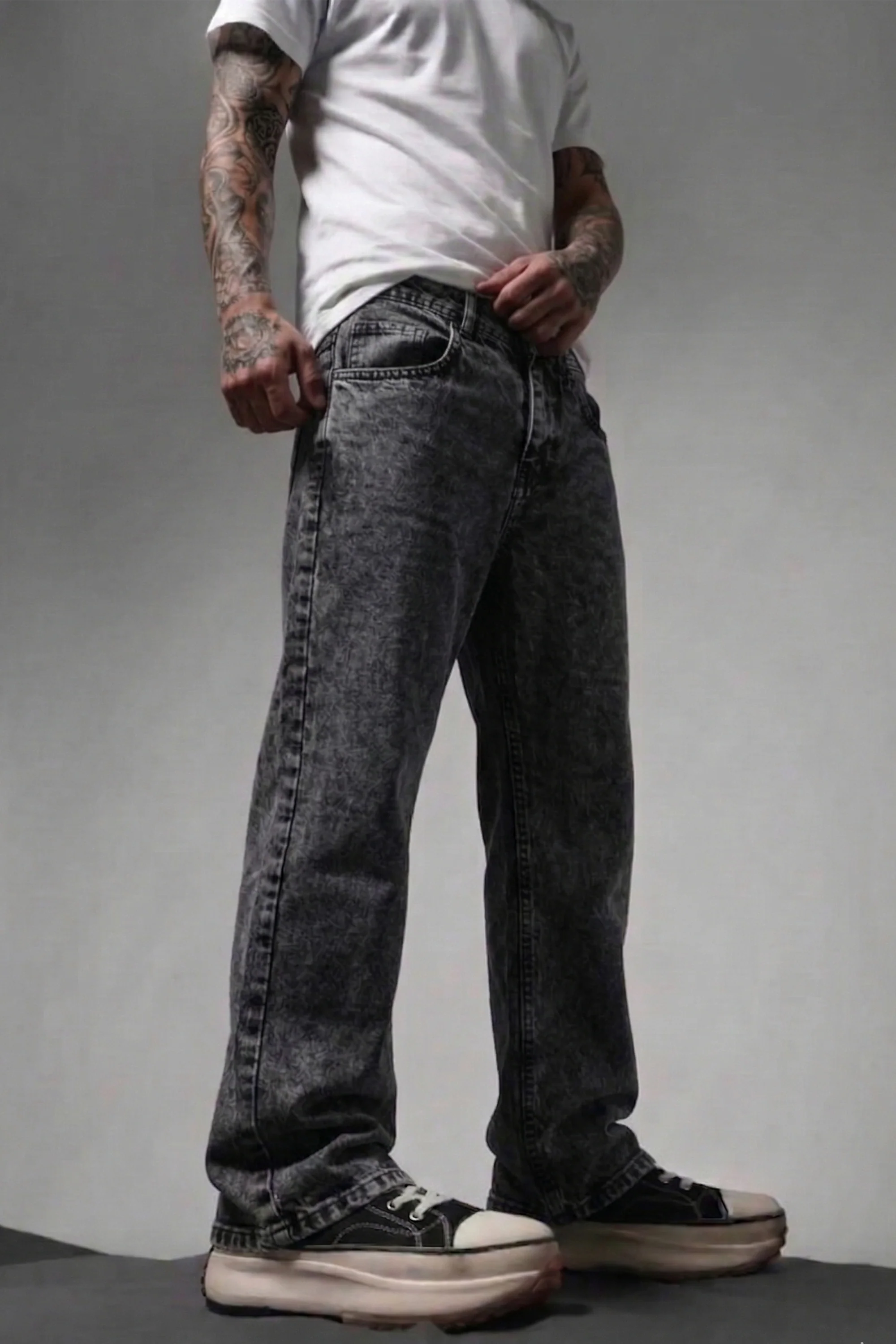 Shadow Vintage Washed Grey Cargo - Image 4