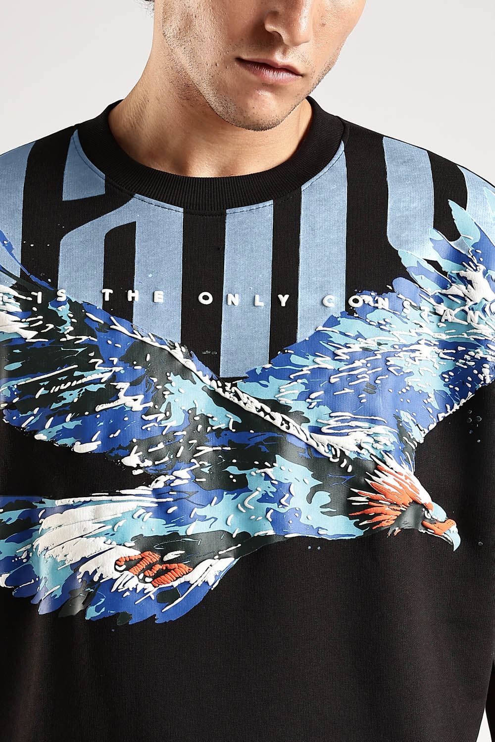 Sky Walker Black Oversized T-Shirt - Image 7