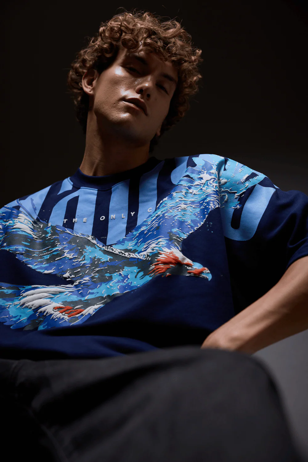Sky Walker Navy Oversized T-Shirt - Image 5