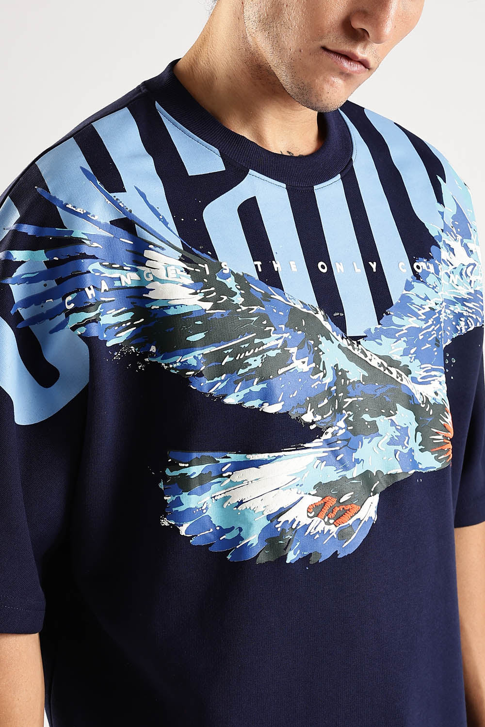 Sky Walker Navy Oversized T-Shirt - Image 7