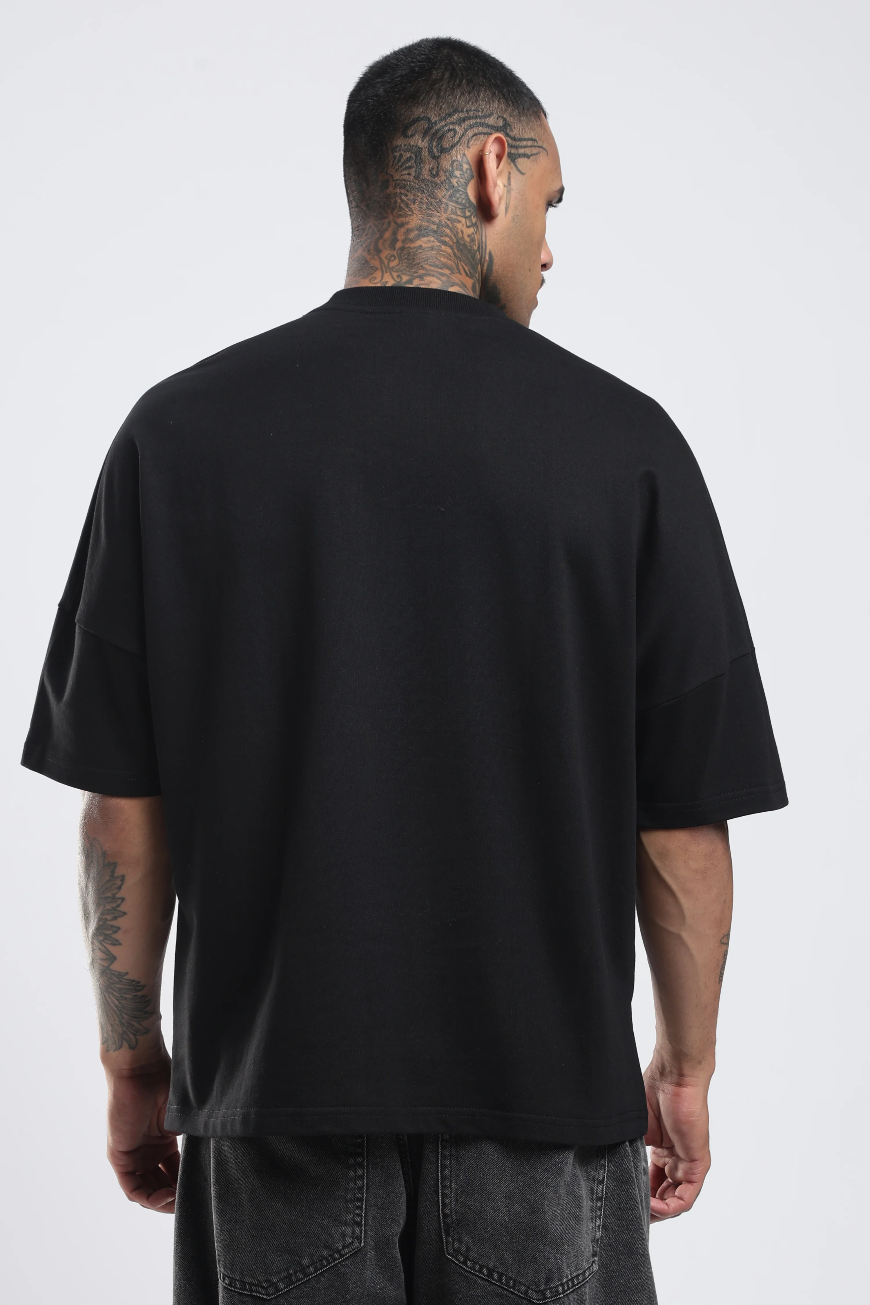 Streak Black Oversized T-shirt - Image 5
