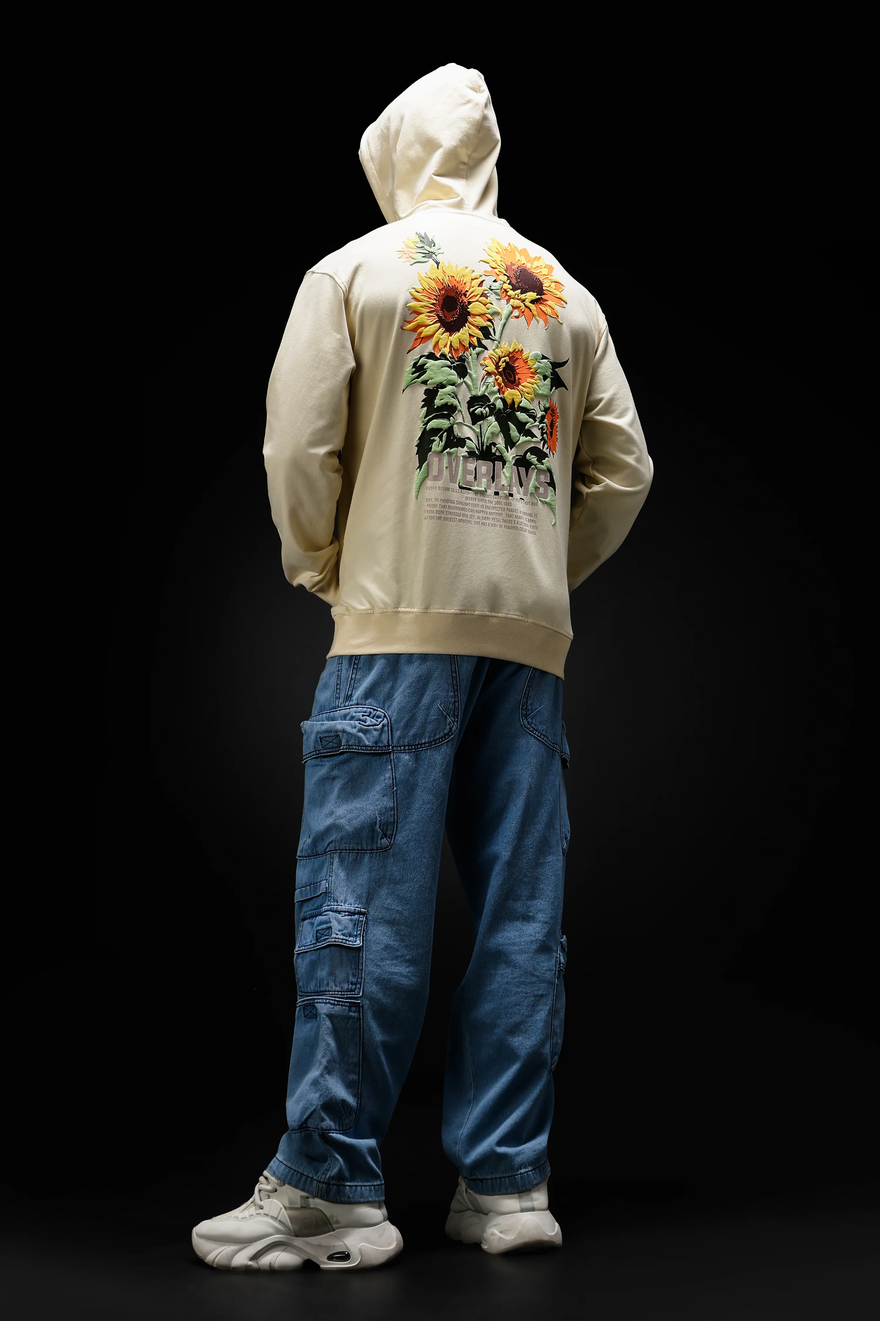 Sunflower Beige Oversized Hoodie - Image 6