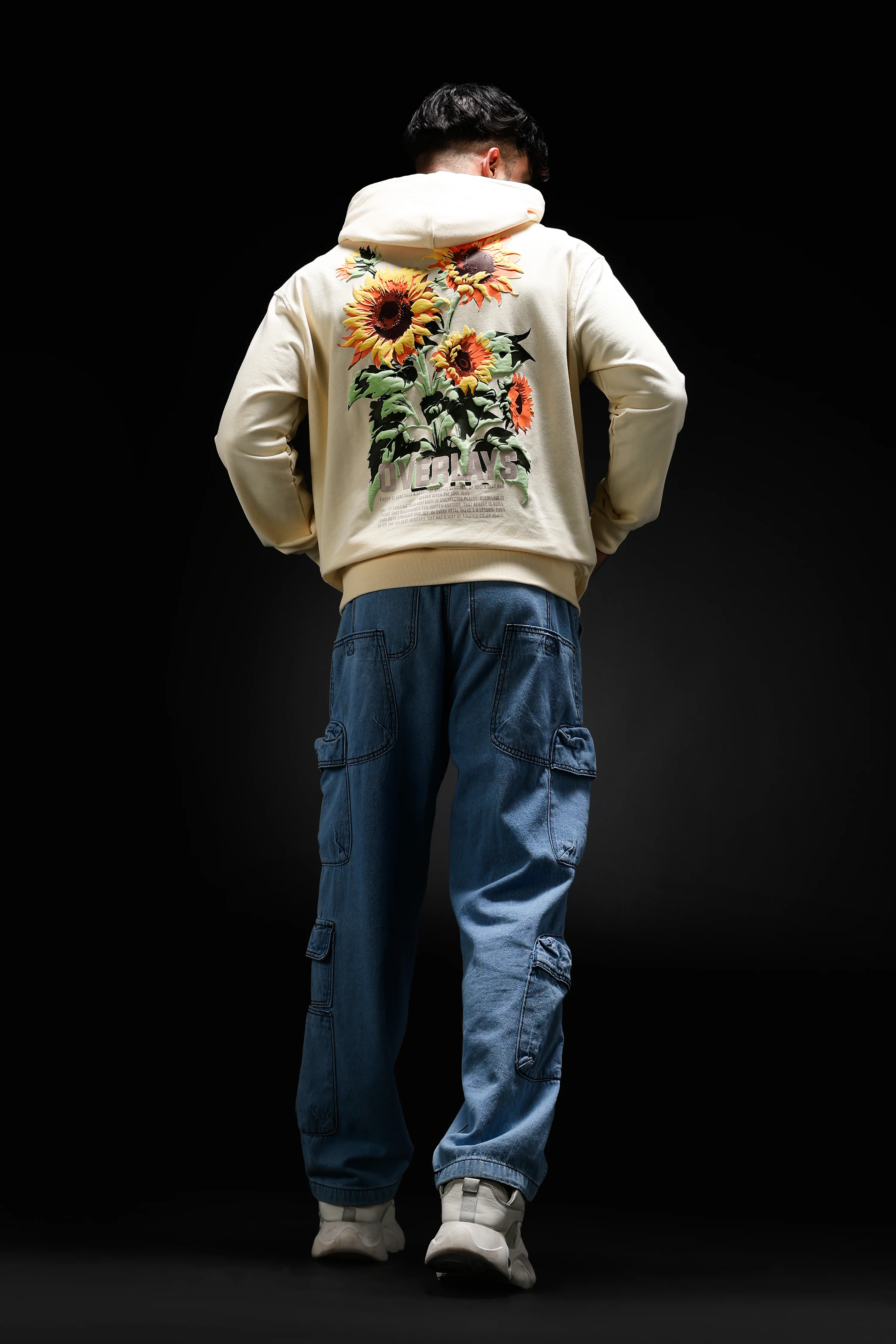 Sunflower Beige Oversized Hoodie - Image 8