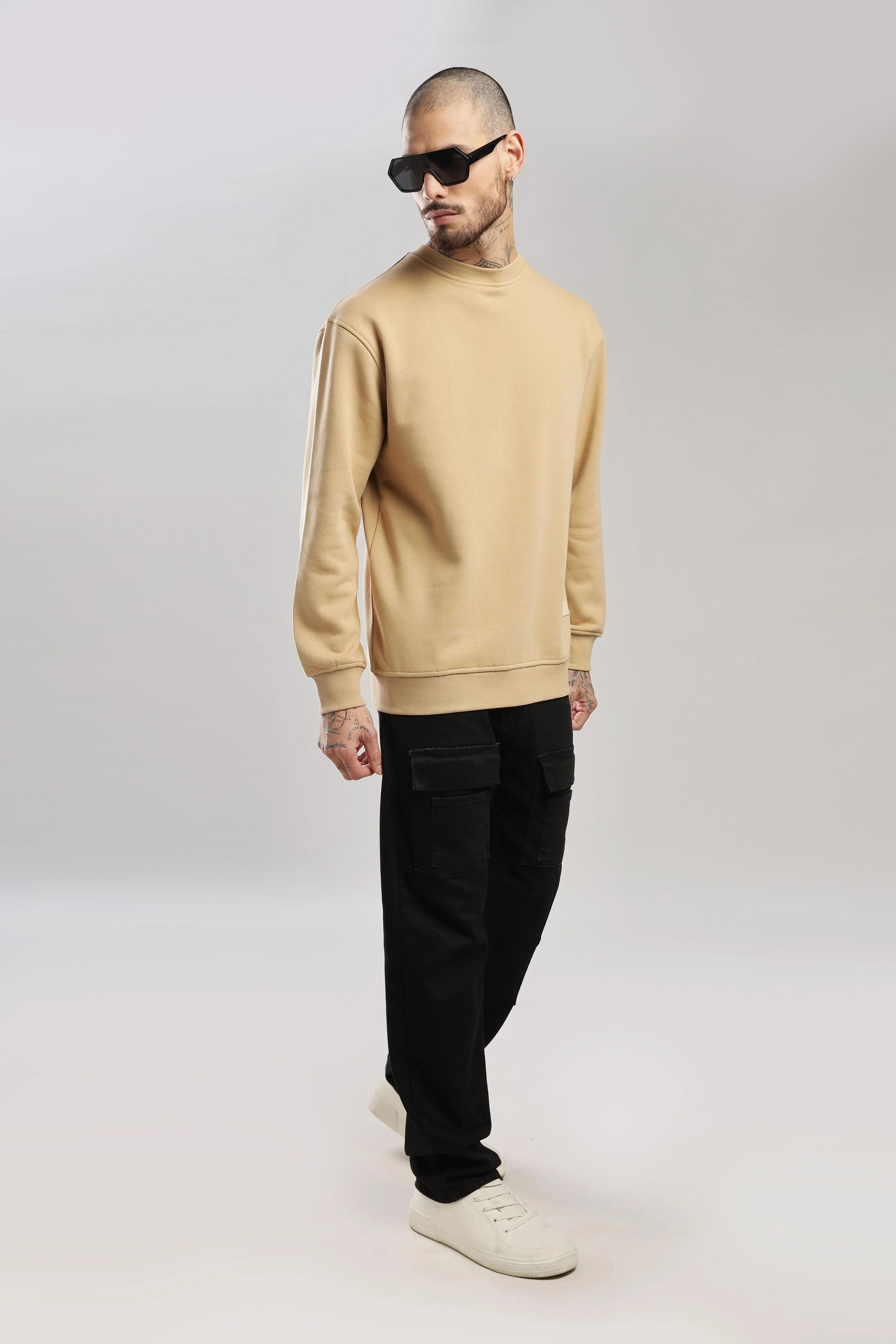 Tan Oversized Sweatshirt - Image 12