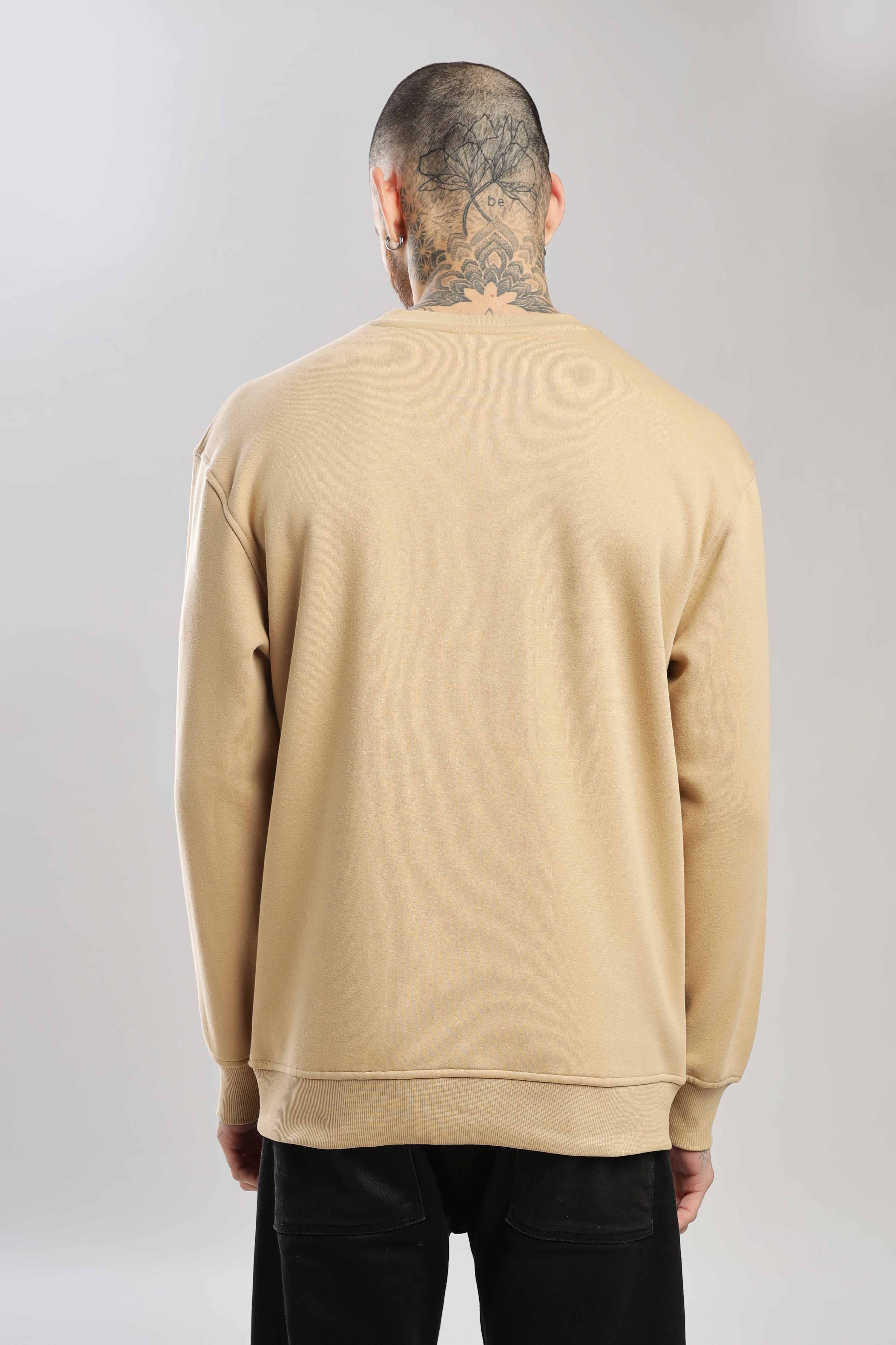 Tan Oversized Sweatshirt - Image 4