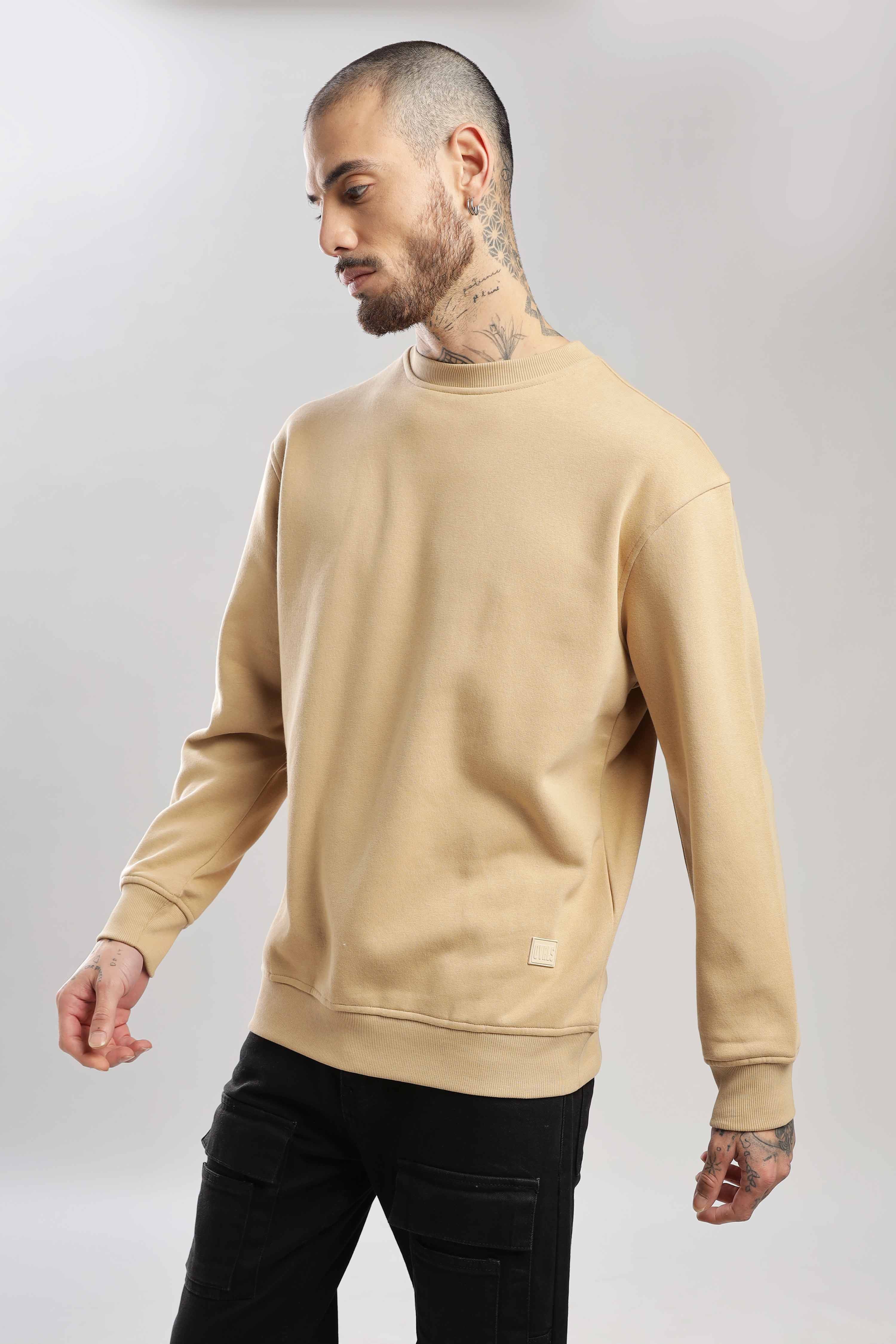 Tan Oversized Sweatshirt - Image 8