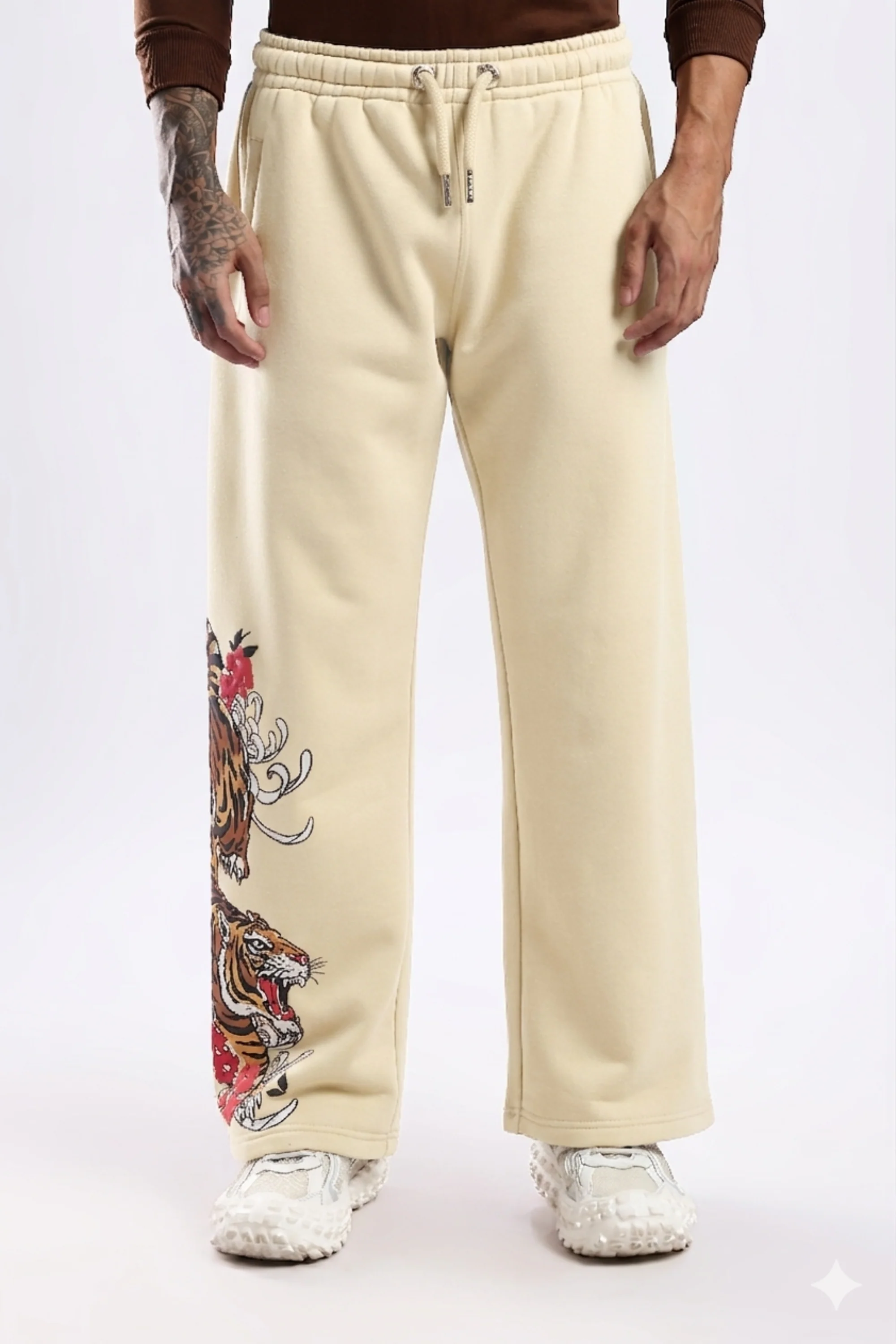 Wild Drift Beige Joggers - Image 8